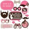 Big Dot of Happiness Pink Gone Hunting - Deer Hunting Girl Camo Baby Shower or Birthday Party Photo Booth Props Kit - 20 Count